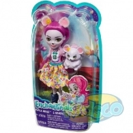 Enchantimals FXM76 Mayla Mouse Doll&amp;Fondu Figure 