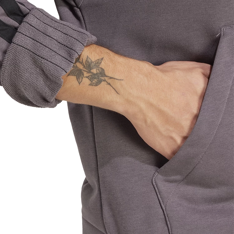 Hanorac pt bărbați Adidas M 3S FT HD XS Gri photo 5