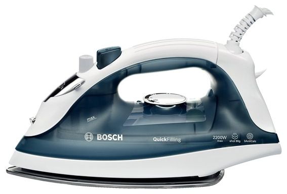 Fier de calcat Bosch TDA2365, 220 ml, Alb-albastru photo Fier de calcat Bosch TDA2365, 220 ml, Alb-albastru photo