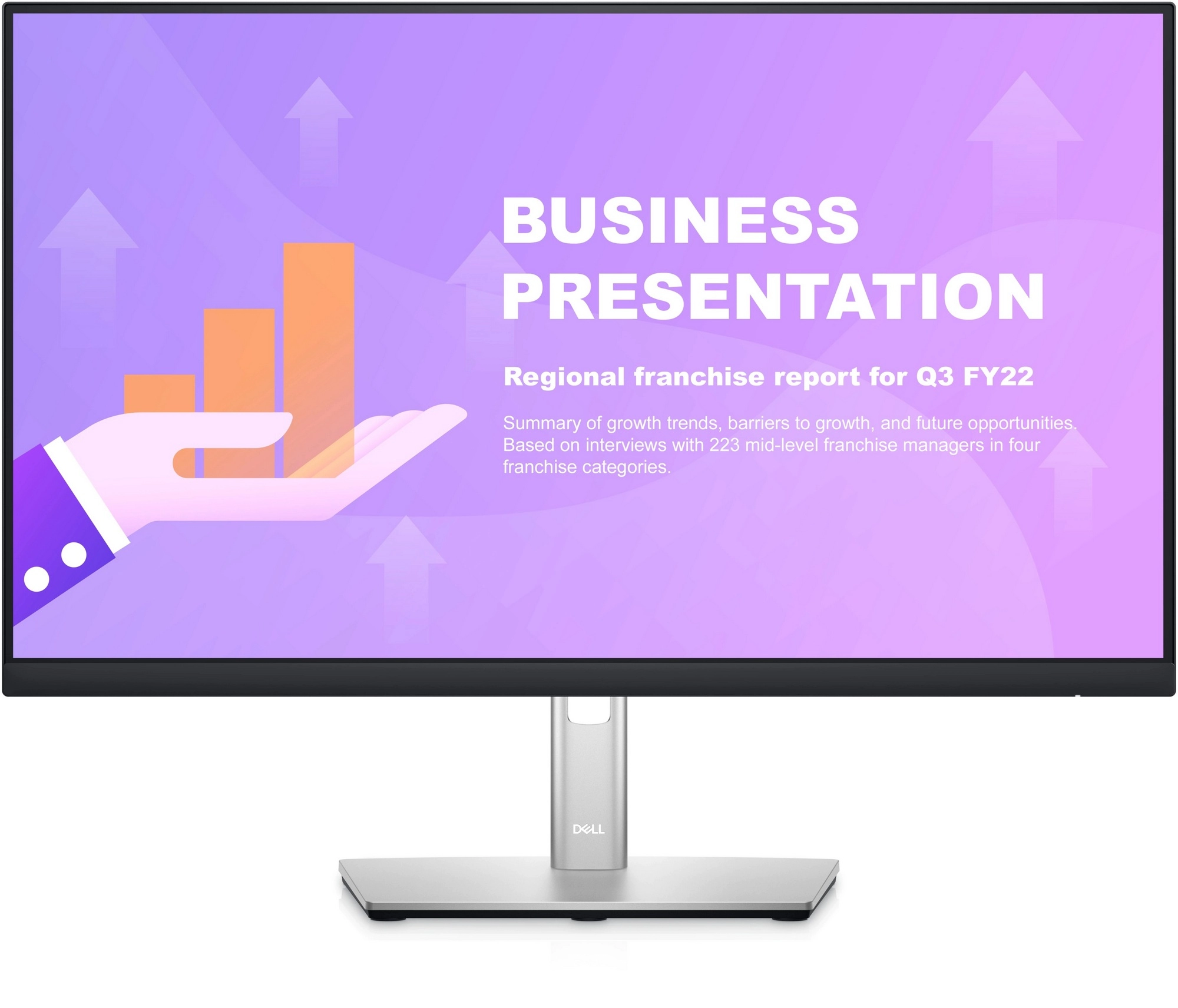 23.8" DELL IPS LED P2422H Ultrathin Bezel Black/Silver (5ms, 1000:1, 250cd,1920x1080, 178°/178°, VGA, DisplayPort, HDMI, USB Hub: 4 x USB3.2, Pivot, Height-adjustable, VESA  .) photo 1