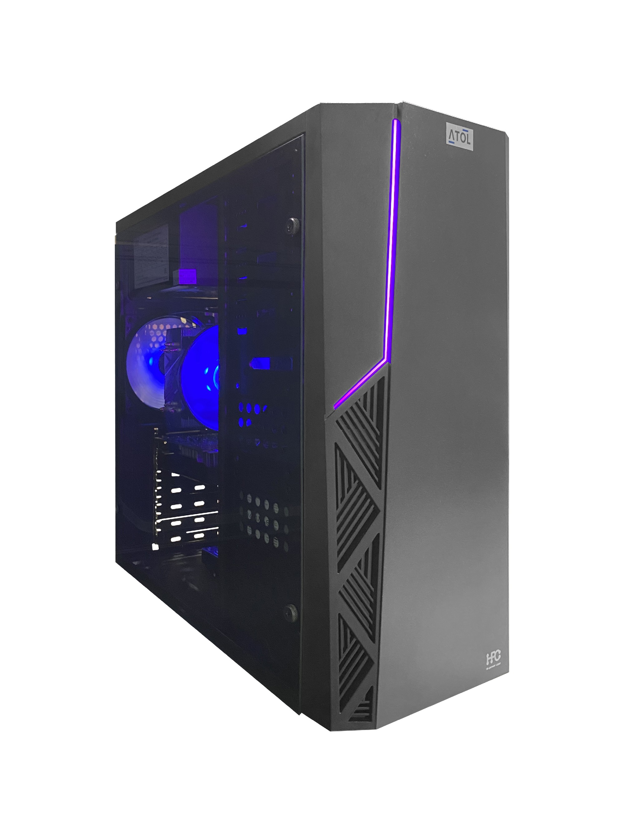 ATOL PC1045MP - Gamer #4 v16.2: Intel Quad-Core i3-10105F 4C/8T 3.7-4.4GHz/ MB H510M VGA, HDMI/ RAM IRDM X 8GB DDR4 2666/ 2.5" SSD 512GB + 3.5" HDD 1.0TB/ VGA GeForce GT1050 Ti 4GB GDDR5/ Case HPC P-02 ATX/ PSU 650W, OS Linux photo 1