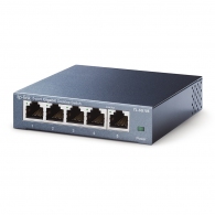 Switch TP-LINK TL-SG105 / 5 port / Gigabit / RJ45 / steel case thumbnav 2