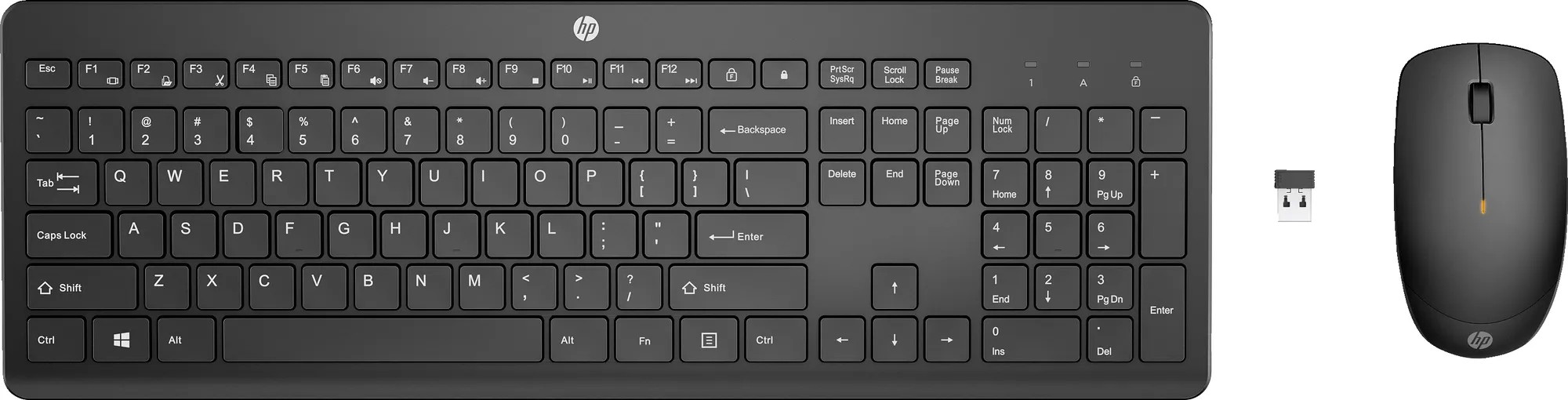 Tastatura si mouse Wireless HP 650, Black photo 1