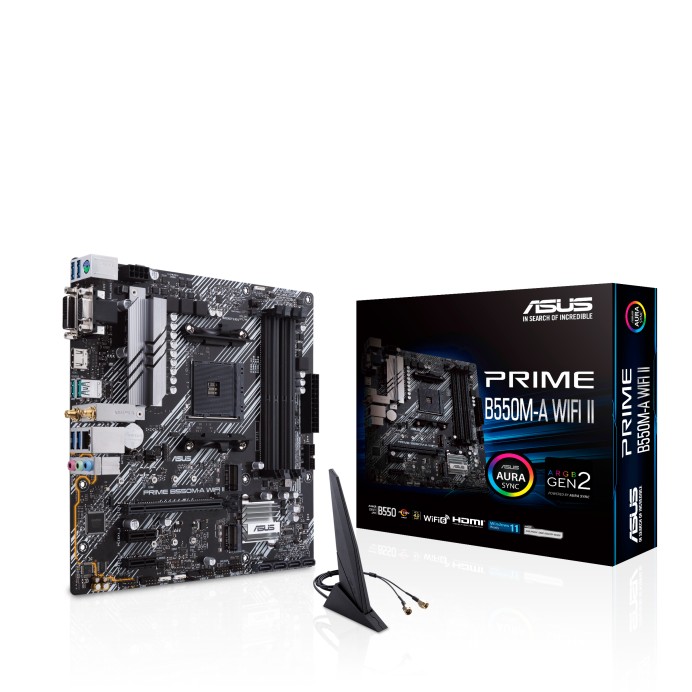 Материнская плата ASUS PRIME B550M-A WI-FI II / AM4 / B550 / DDR4 / mATX photo 1