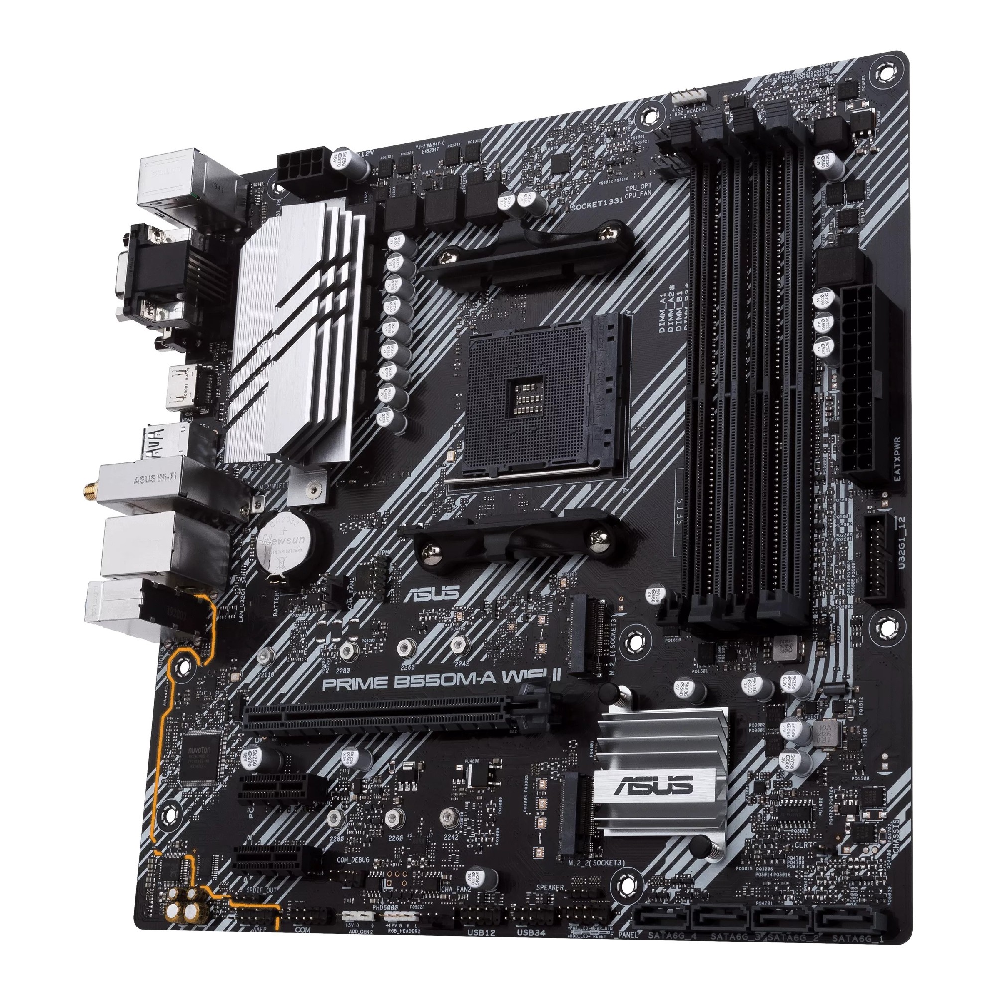 Материнская плата ASUS PRIME B550M-A WI-FI II / AM4 / B550 / DDR4 / mATX photo 4