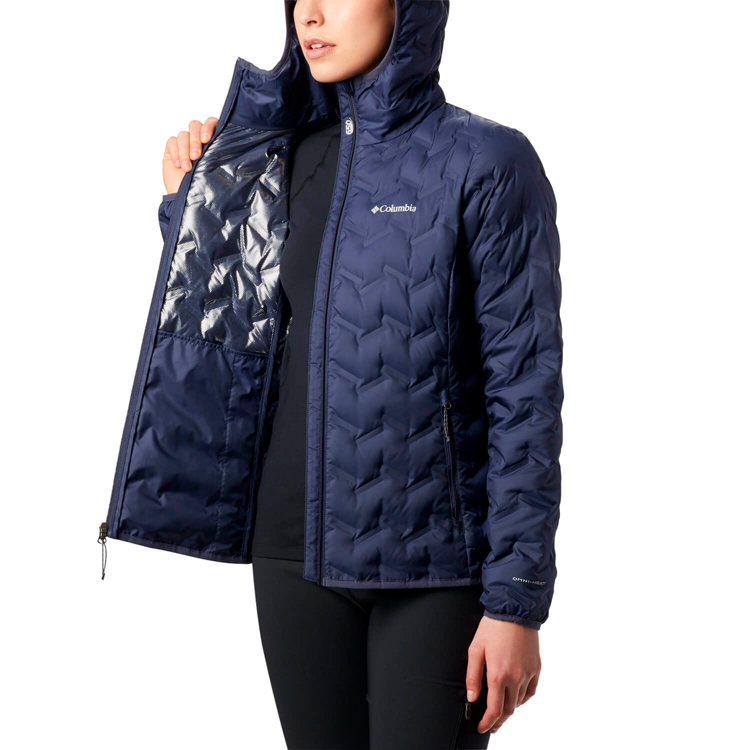 Columbia Delta Ridge Down Hooded Jacket L Albastru Femei photo 4