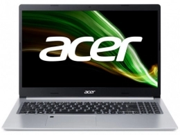 ACER Aspire A515-45 Pure Silver (NX.A82EU.00K) 15.6" FHD IPS (AMD Ryzen 7 5700U 8xCore 1.8-4.3GHz, 8GB (4GB onboard+4GB) DDR4 RAM, 512GB PCIe NVMe SSD+HDD Kit, AMD Radeon Graphics, WiFi6-AX/BT5, 3 cell, 720P Webcam, FPS, RUS, Backlit, No OS, 1.76 kg) 