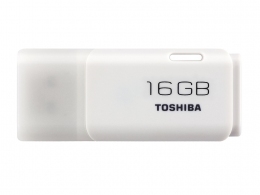 16GB USB2.0 Kioxia (Toshiba) TransMemory U202 White, Plastic, Small design (Read 20 MByte/s, Write 10 MByte/s) thumbnav 1