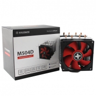XILENCE Cooler XC044 ”M504D” Performance C Series, Intel Socket LGA 2066/2011/1851/1700/115x & AM5/AM4, up to 180W, Dual-Tower, 2x PWM fans - 92x92x25mm, Hydro-bering fan, 600-2200rpm, 14.0~21.8dBA, 111.2 CFM, 4pin PWM,  4x 6mm Cooper heatpipes thumbnav 2