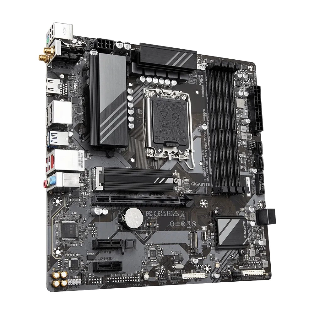 Материнская плата GIGABYTE B760M DS3H AX / 1700 / B760 / DDR5 / mATX photo 3