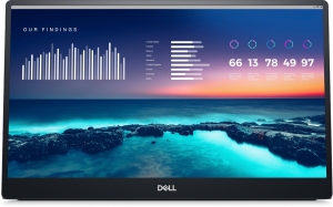 14.0” Monitor Portabil DELL P1424H / 6ms / FHD / Black thumbnav 1