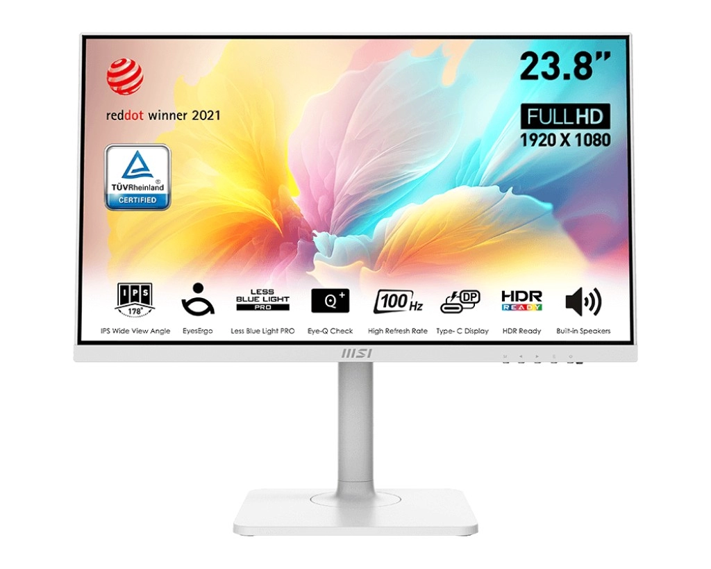 23.8” Монитор MSI Modern MD2412PW/ 1ms/ 100Hz/ White photo 1