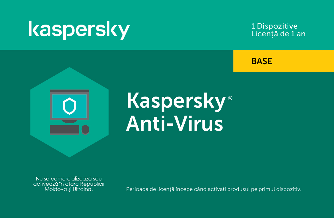 Kaspersky Anti-Virus Eastern Europe Edition.  1-Desktop  1 year  Base License Pack,  Card photo 1
