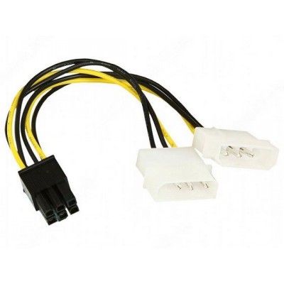 Adapter cable PCI-E - Gembird CC-PSU-6 Internal Power Adapter cable for PCI-E 6pin, 1 x 5.25” Power male to 1 x 5.25” Power female and PCI-E 6pin connector photo 1 Adapter cable PCI-E - Gembird CC-PSU-6 Internal Power Adapter cable for PCI-E 6pin, 1 x 5.25” Power male to 1 x 5.25” Power female and PCI-E 6pin connector photo 1