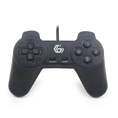 Gembird JPD-UB-01 Universal programmable gamepad, 4-way D-pad and 10 buttons, USB 2.0, 1.45m, Black photo 1