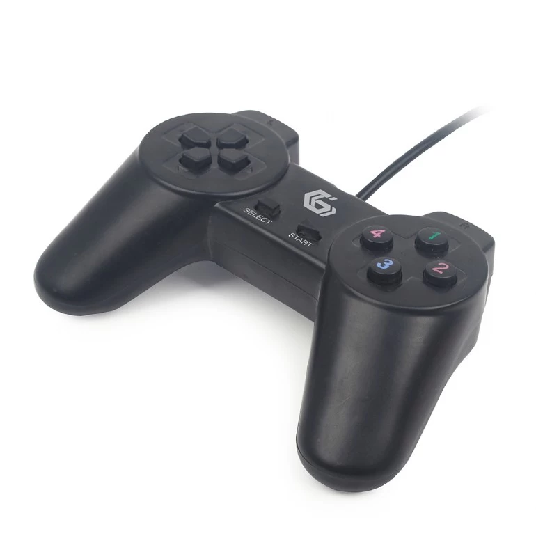 Gembird JPD-UB-01 Universal programmable gamepad, 4-way D-pad and 10 buttons, USB 2.0, 1.45m, Black photo 2