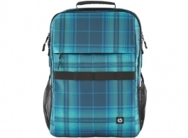 16.1” NB Backpack - HP Campus XL Tartan Plaid Backpack - Extra-Padded Floating Laptop Pocket, a Double-Coil, Lockable Zipper, Rain-repellant Material. 