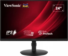 23.8” Monitor VIEWSONIC VG2408A  / 100Hz / 5ms / Black 