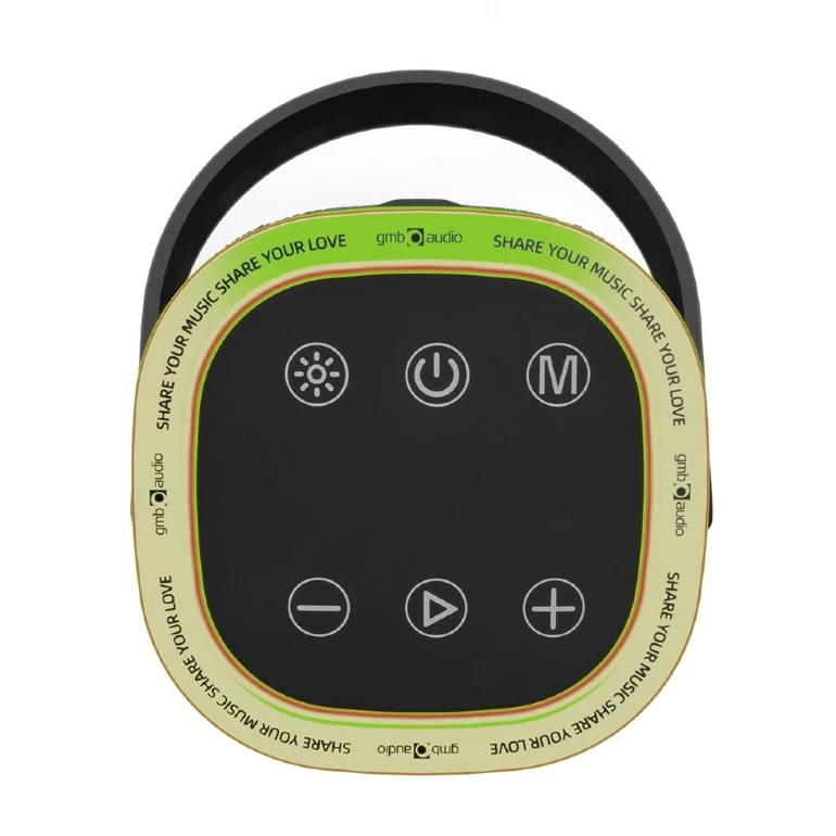 Boxa portabila Gembird SPK-BT-LED-06/ 10W / Bluetooth / microSD / USB / 1800 mAh photo 2