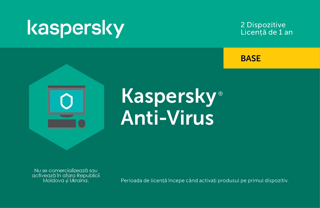 Kaspersky Anti-Virus Eastern Europe Edition.  2-Desktop  1 year  Base License Pack,  Card photo 1