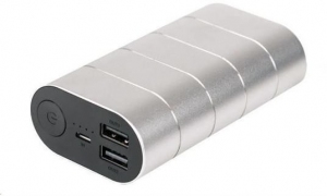 10000mAh Power bank - Verbatim Quick charge 3.0 & USB-C, Output Quick Charge 3.0: 5V/2A 9V/2A 12V/1.5A, Output Type-C: 5V/3A 9V/2A, Metal design, Grey thumbnav 1