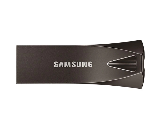 256GB USB3.1 Samsung Bar Plus, Space Gray, Durable zinc alloy, Metal casing is shock / water / X-Ray resistant (Read 200 MByte/s, Write 50 MByte/s) photo 1