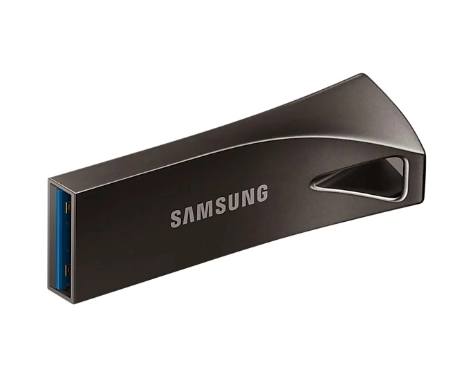 256GB USB3.1 Samsung Bar Plus, Space Gray, Durable zinc alloy, Metal casing is shock / water / X-Ray resistant (Read 200 MByte/s, Write 50 MByte/s) photo 3
