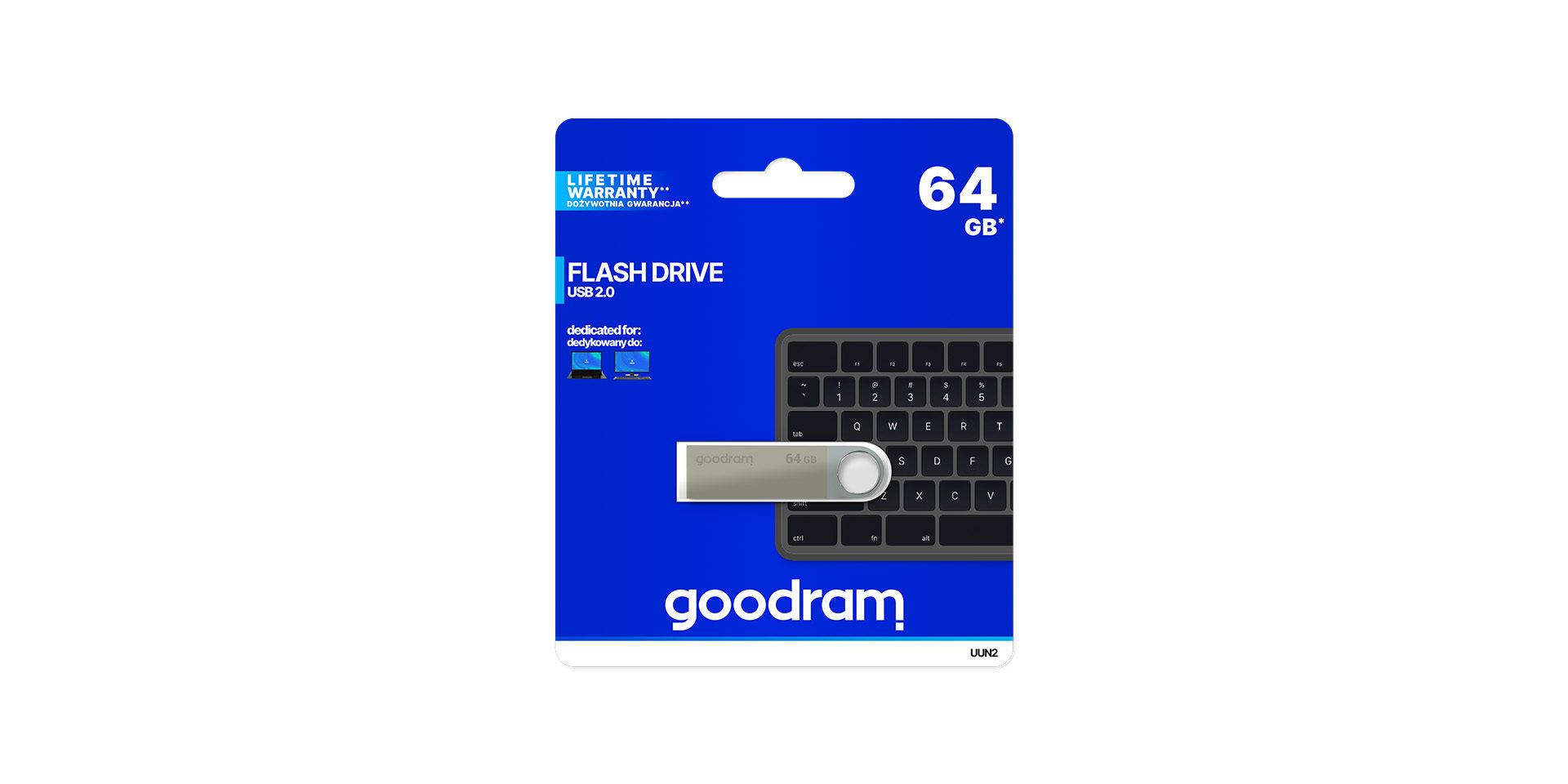 Flash Drive USB Goodram UUN2 / 64GB / 18 MByte/s photo 3