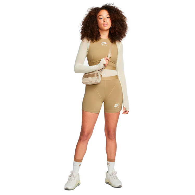 Шорты Nike W NSW AIR RIB SHORT XS Коричневый Женский photo 3