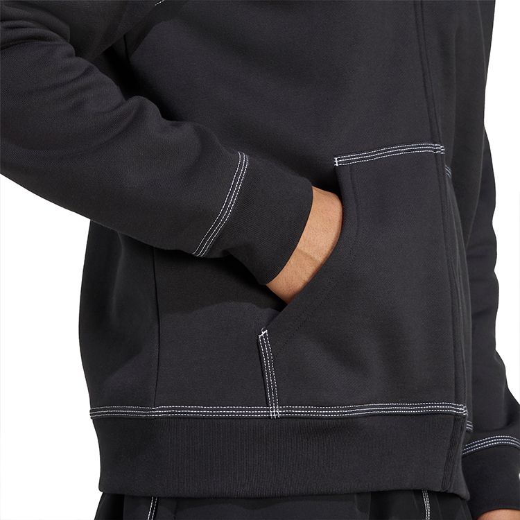 Hanorac pt bărbați Adidas ESSENTIALS FZHD XS Negru photo 5