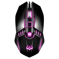 SVEN RX-200, Optical Mouse, Backlighting, 800-1600 dpi, 3+1 Button, 1,5m ,USB, Black 