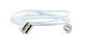 Cable 8-pin 1m - CC-USB2-AMLMM-1M, Magnetic USB 2.0 to 8-pin male connector cable, silver, 1 m thumbnav 2