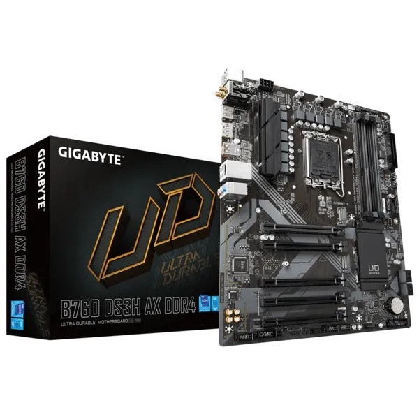 Материнская плата GIGABYTE B760 DS3H AX DDR4  / 1700 / B760 / DDR4 / ATX photo 1