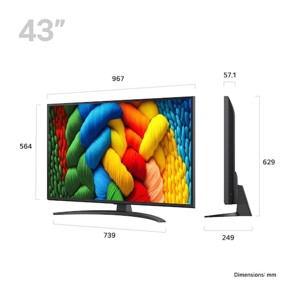 Телевизор LG 43NANO81A6A / 43" / NanoCell / 4K UHD photo 2