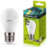 Bec LED Ergolux LED G45 11W E27 6000K  thumbnav 1