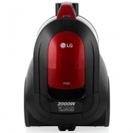 Aspirator cu container LG VK705W06N, 2000 W, 82 dB, Negru cu rosu 