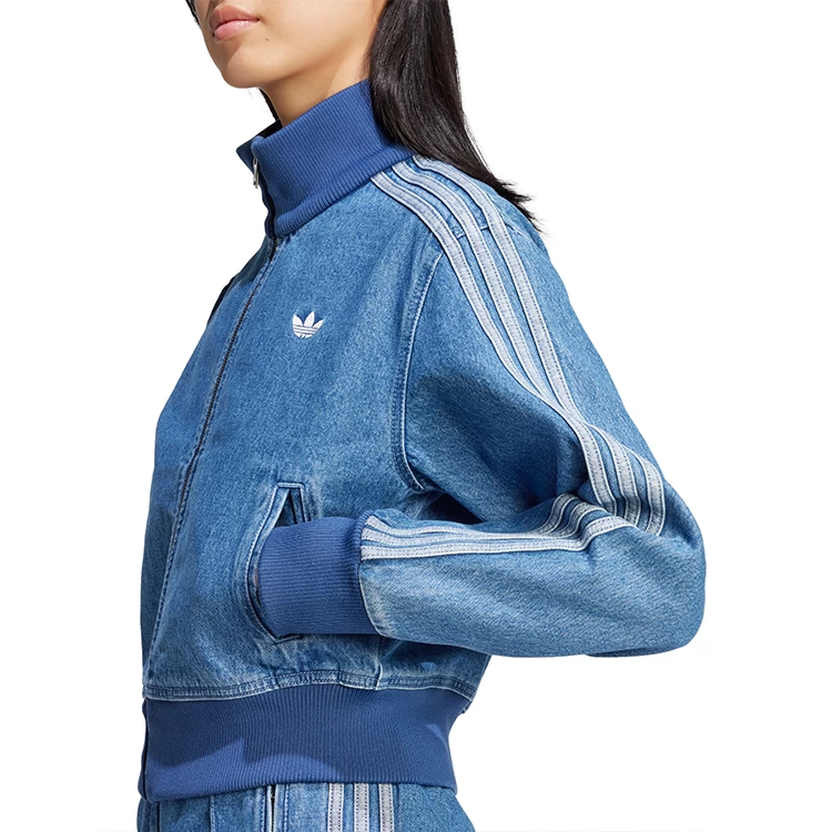Jacheta Adidas DENIM TT L Albastru Femei photo 3