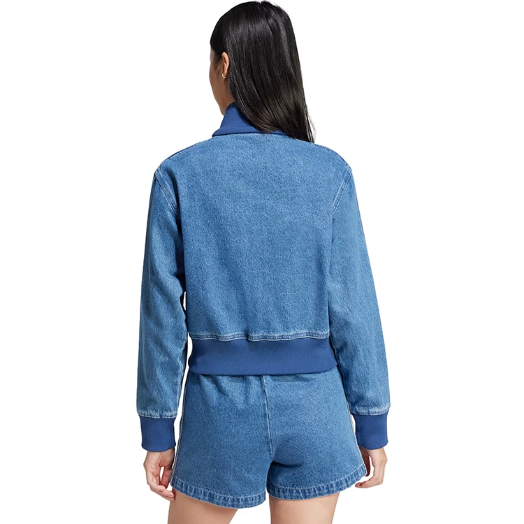 Jacheta Adidas DENIM TT L Albastru Femei photo 4