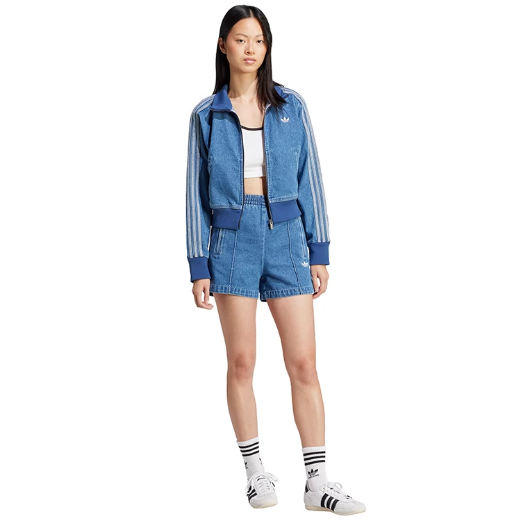 Jacheta Adidas DENIM TT L Albastru Femei photo 5