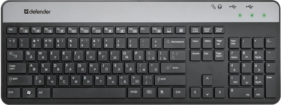 Клавиатура проводная Defender Assistant SM-670 / Мембранная photo 1