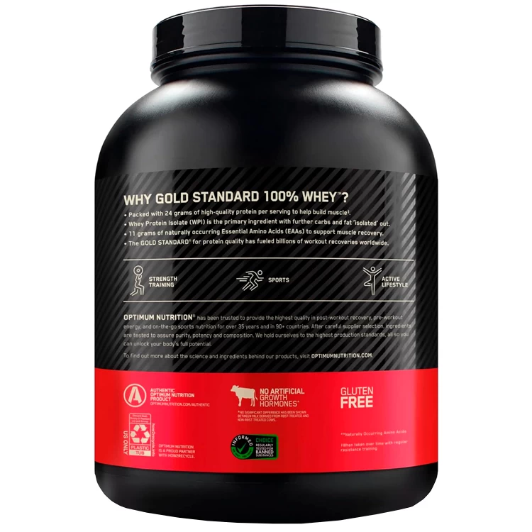 Сывороточный протеин Optimum Nutrition Gold Standard 100% WHEY Strawberry Banana 5lb/2.26 кг photo 3