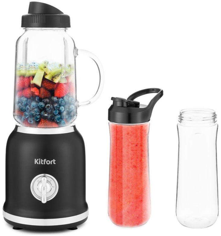 Blender Kitfort KT-1377-1, 2 trepte viteza, Negru photo 3