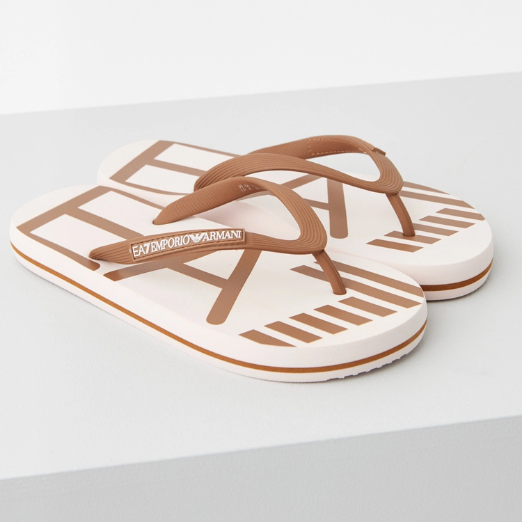 Шлепанцы EA7 EMPORIO ARMANI WATER SPORTS OVERSIZ / Женский / 36 / Бежевый photo 5