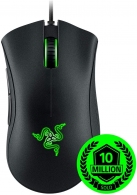RAZER DeathAdder Essential / Ergonomic Gaming Mouse, 6400dpi, 5 buttons, Optical sensor 4G, Green color lighting, Ultrapolling, Razer Synapse 3, USB thumbnav 1