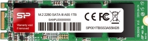 M.2 SATA SSD 128GB  Silicon Power Ace A55, Interface: SATA III 6Gb/s, M.2 Type 2280 form factor, Sequential Reads: 560 MB/s, Sequential Writes: 530 MB/s, MTBF 1.5mln, SLC Cash, BBM, SP Toolbox, SM2258XT, 3D NAND TLC 