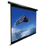 Elite Screens 100” (16:9) 222 x 125 cm, Electric Projection Screen, VMAX2 Series with IR/Low Voltage 3-way wall box, TopDrop 15cm, Black thumbnav 2