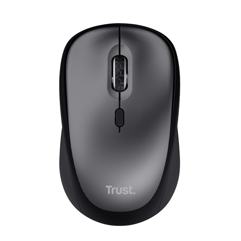 Wireless Silent Mouse Trust Yvi + Eco / 8m 2.4GHz Micro receiver / 1600dpi / Black photo 1 Wireless Silent Mouse Trust Yvi + Eco / 8m 2.4GHz Micro receiver / 1600dpi / Black photo 1