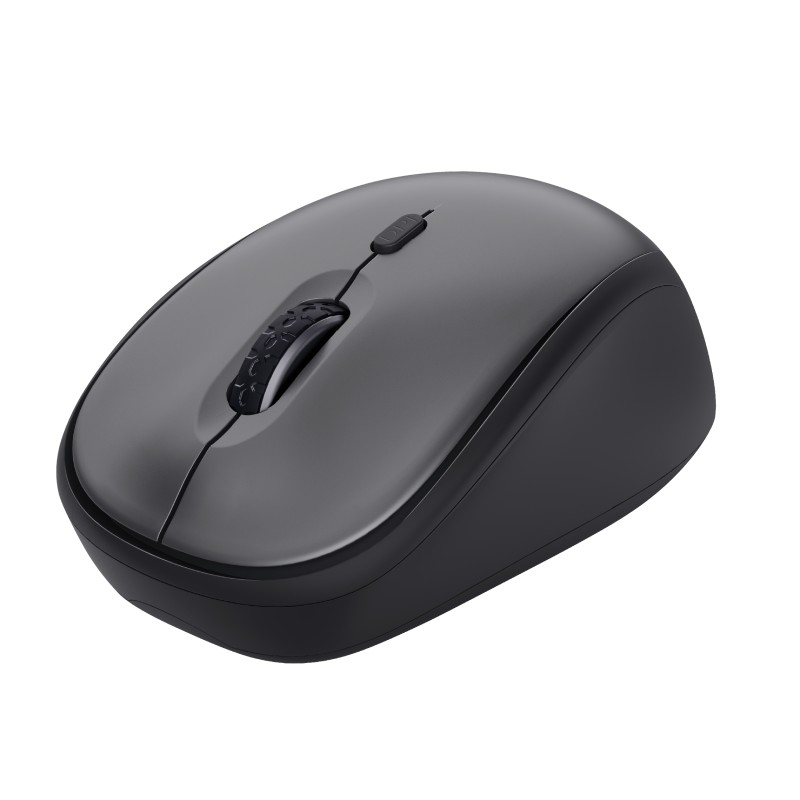 Wireless Silent Mouse Trust Yvi + Eco / 8m 2.4GHz Micro receiver / 1600dpi / Black photo 2