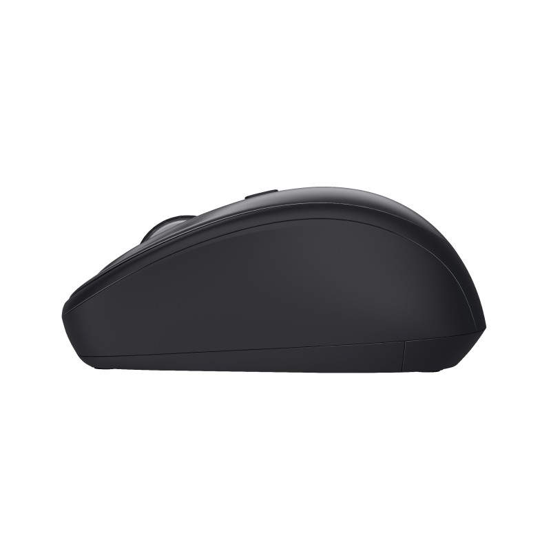 Wireless Silent Mouse Trust Yvi + Eco / 8m 2.4GHz Micro receiver / 1600dpi / Black photo 3