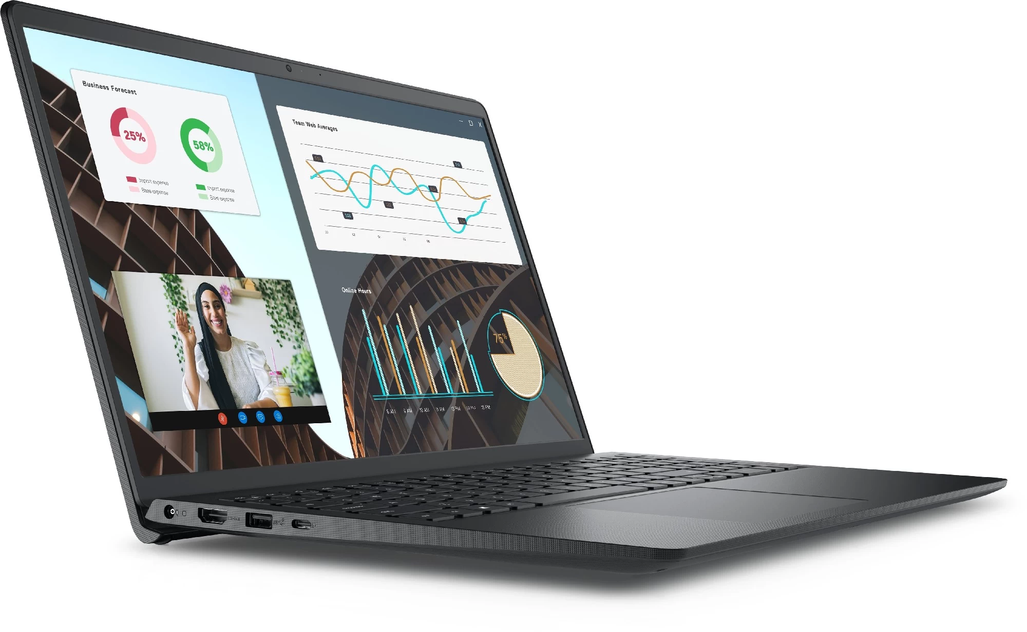Ноутбук 15.6” Dell Vostro 15 3000 (3530)/ Intel Core i5-1335U/ 16GB/ 512GB SSD/ Win11Pro/ Carbon Black 15,6 / черный photo 2